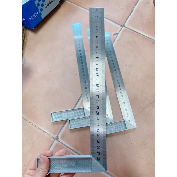 Thước sắt, thước ke vuông góc 30cm