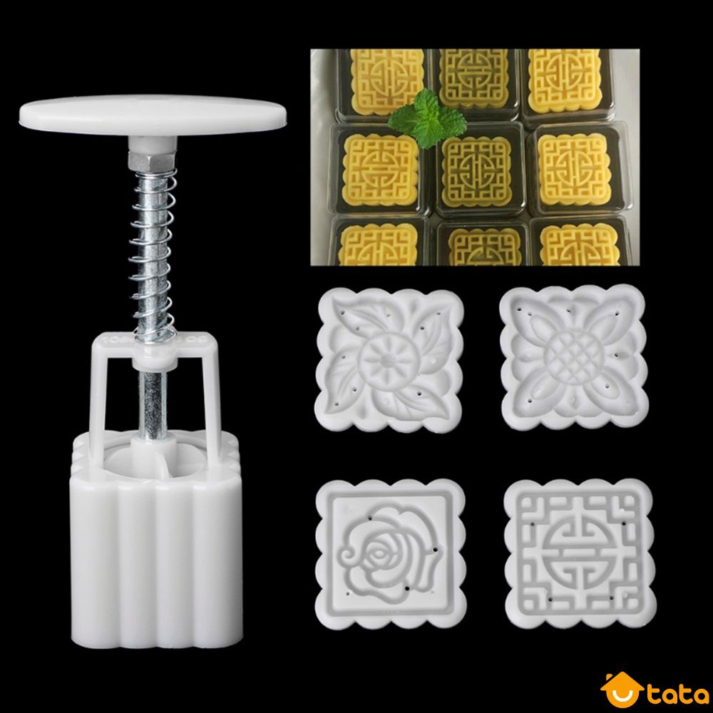 Set 5 Khuôn Làm Bánh Trung Thu 50g