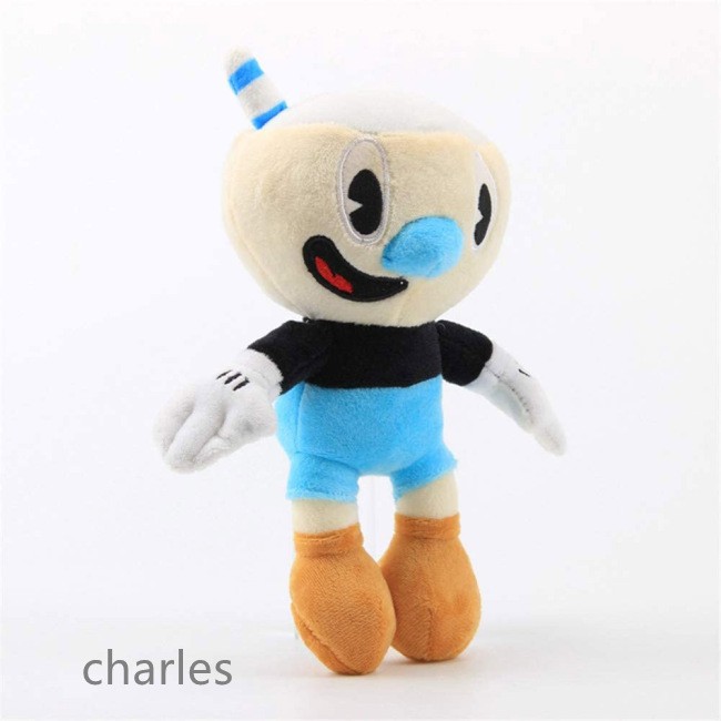 Đồ chơi nhồi bông hình Cuphead 9.8 inch