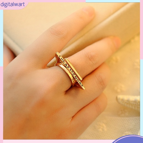 Set 3 nhẫn đeo tay kim loại đáng yêu cho nữ