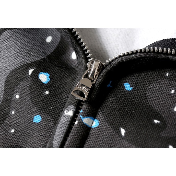 BAPE A BATHING APE Áo Khoác Có Nón Khóa Kéo Họa Tiết Rằn Ri Thời Trang | BigBuy360 - bigbuy360.vn