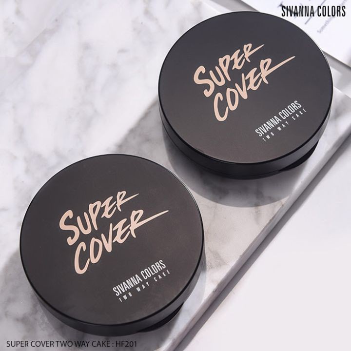 Phấn phủ nén Sivanna Super Cover SPF15 HF201