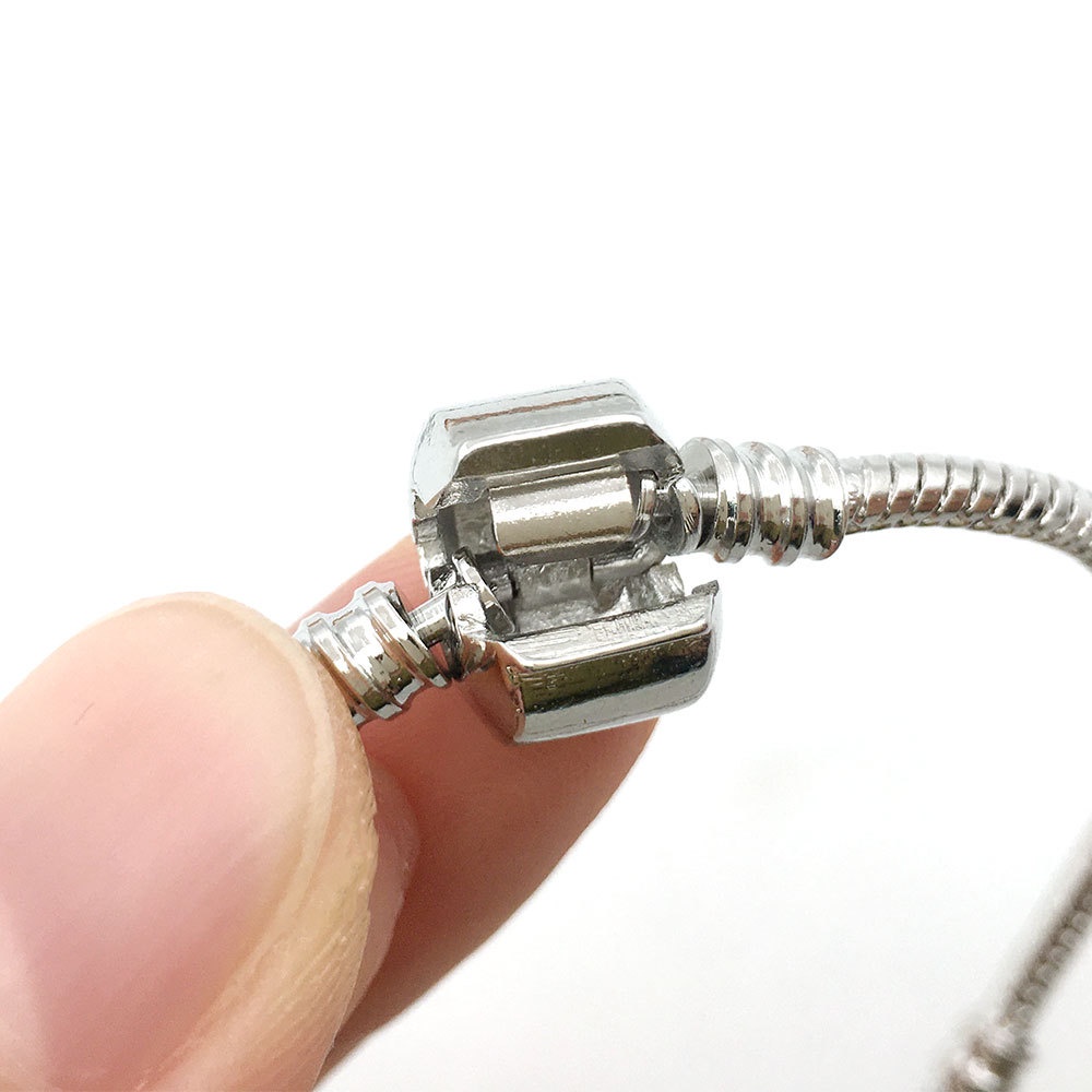Vòng Tay Chuỗi Hạt Pandora Màu Vàng / Bạc Có Thể Điều Chỉnh
