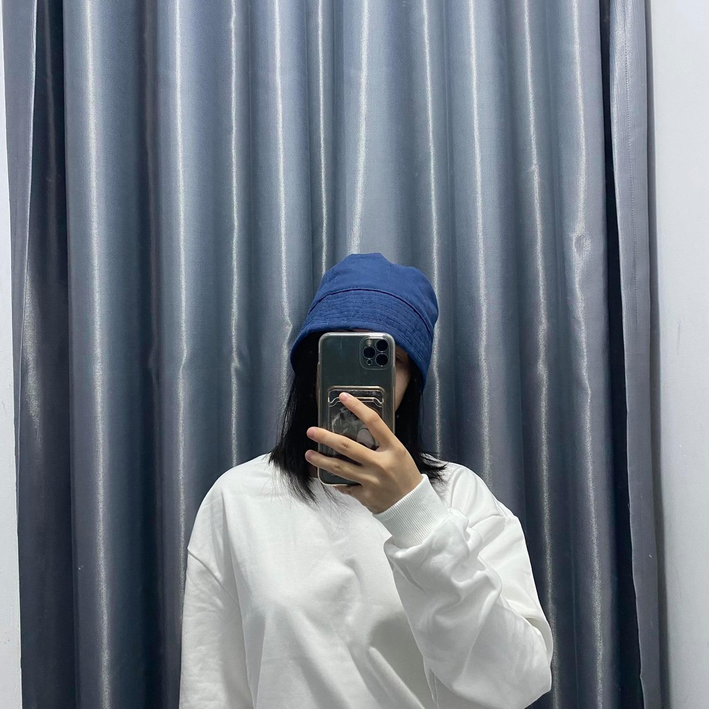 Áo sweater trơn chất nỉ chân cua