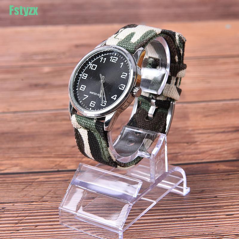 fstyzx 1pc transparent plastic clear jewelry bracelet watch display stand holder