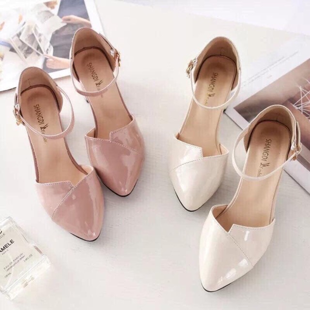 Giầy 5 phân mõm nhọn