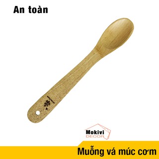 Muỗng vá múc cơm gỗ tự nhiên phong cách
