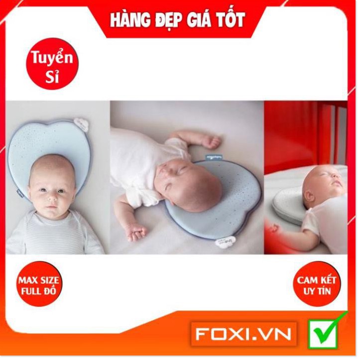 Gối chống bẹt đầu Lovenest Babymoov-Phù hợp với mọi loại giường-nôi-cũi-xe đẩy-Giúp bé ngủ sâu giấc hơn và thoải mái hơn