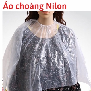 (FREESHIP) Áo Choàng Nilon Dùng 1 Lần Hỗ Trợ Làm Hóa Chất, Hấp, Nhuộm tóc