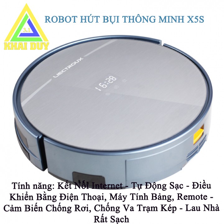 [Hot Sale 50%] ROBOT Hút Bụi Thông Minh Máy Hút Bụi X5S …