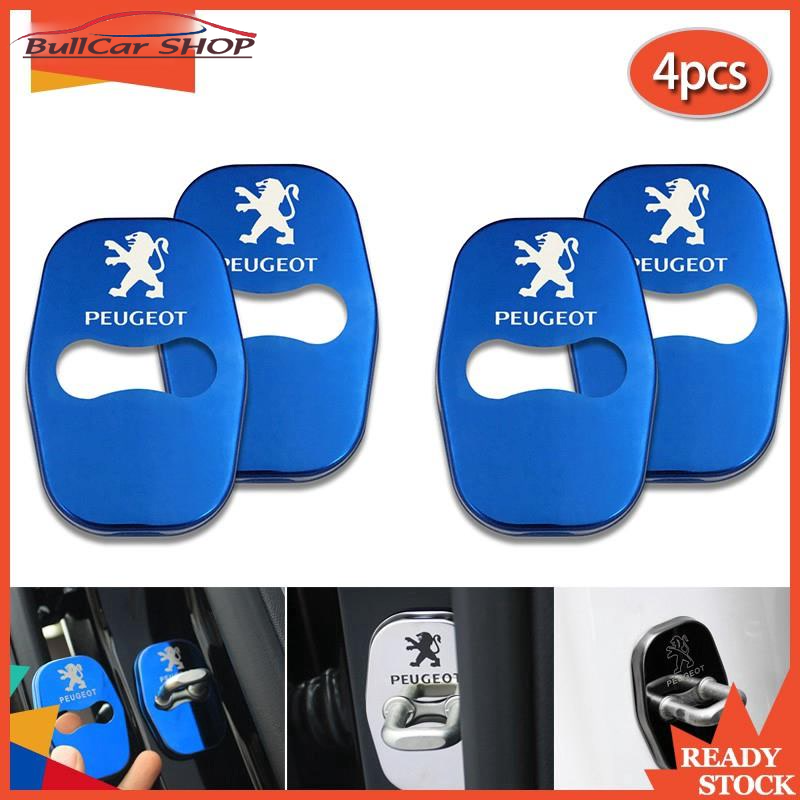 Bộ 4 Vỏ Gắn Khóa Cửa Xe Hơi Hiệu Peugeot 208 308 508 2008 3008 5008 408 5008 3008
