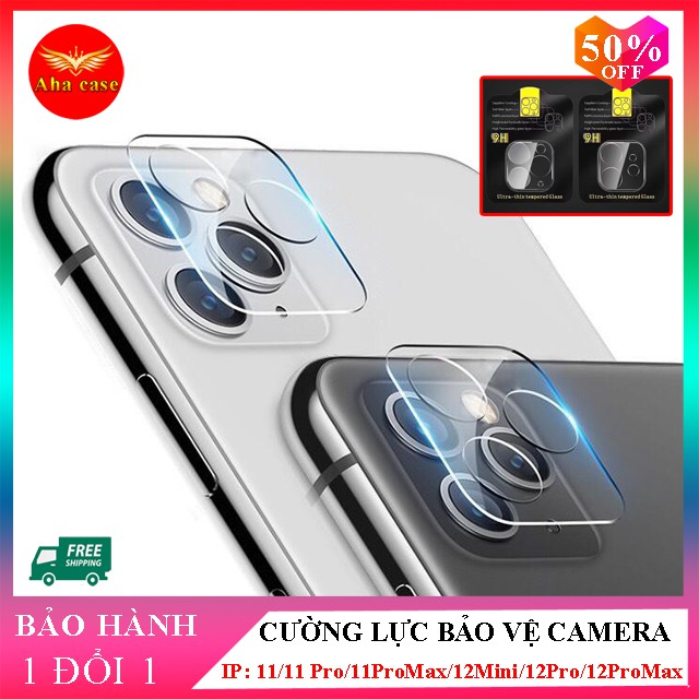 Kính Cường Lực bảo vệ chống trầy xước camera iPhone 11/11 Pro/11 Pro Max/12 Mini/12/12 Pro/12 Pro Max