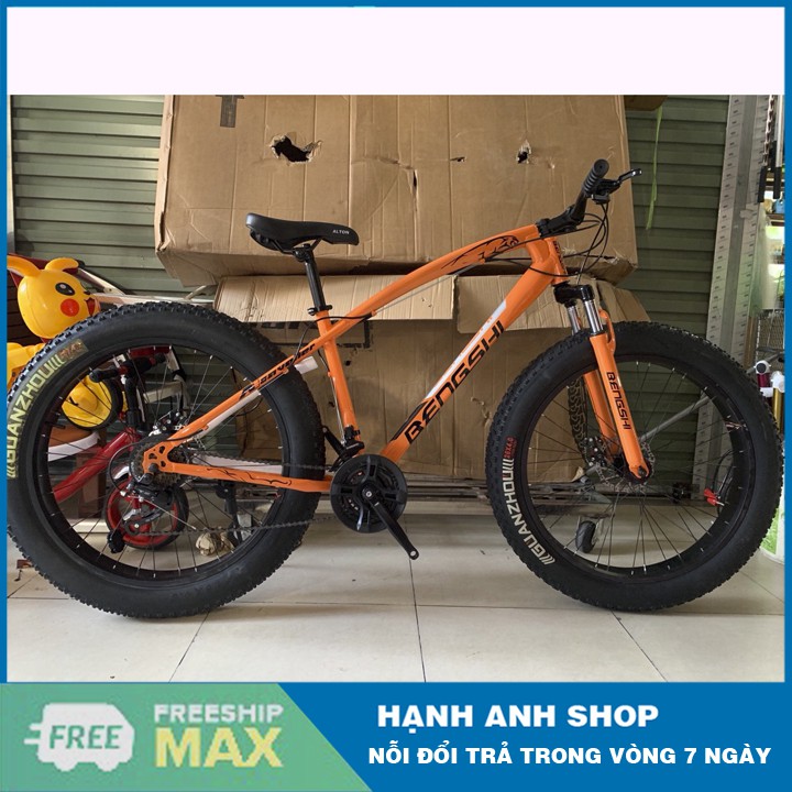 Xe đạp thể thao Xe đạp leo núi bánh béo BENGSHI 26inch/4.0 - Nhập khẩu đài loan - Bảo hành 1 năm
