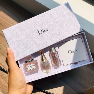 Set 3 chai nước hoa d.ior - miss di.or edp - jadore edp - joy edp 5ml