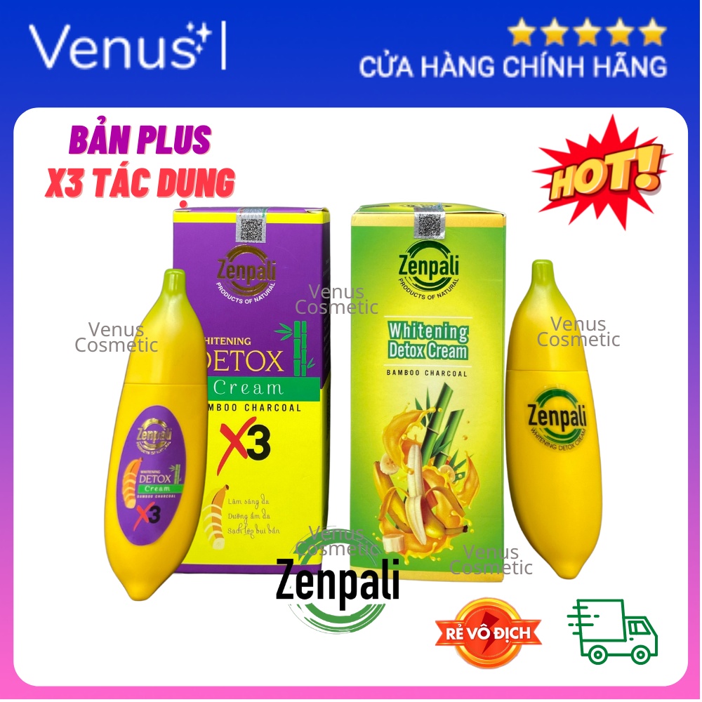 [CHÍNH HÃNG] Kem Chuối Zenpali Whitening Detox giảm thâm mông nách 30 gram