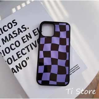 Ốp Lưng Caro Purple iP [ TI STORE ]