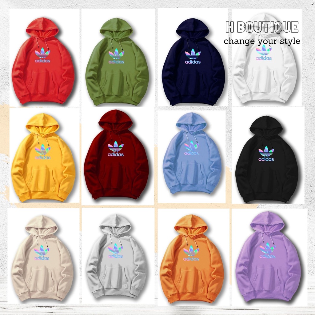 Áo Hoodie Unisex Phản Quang adidas Nhiều Màu