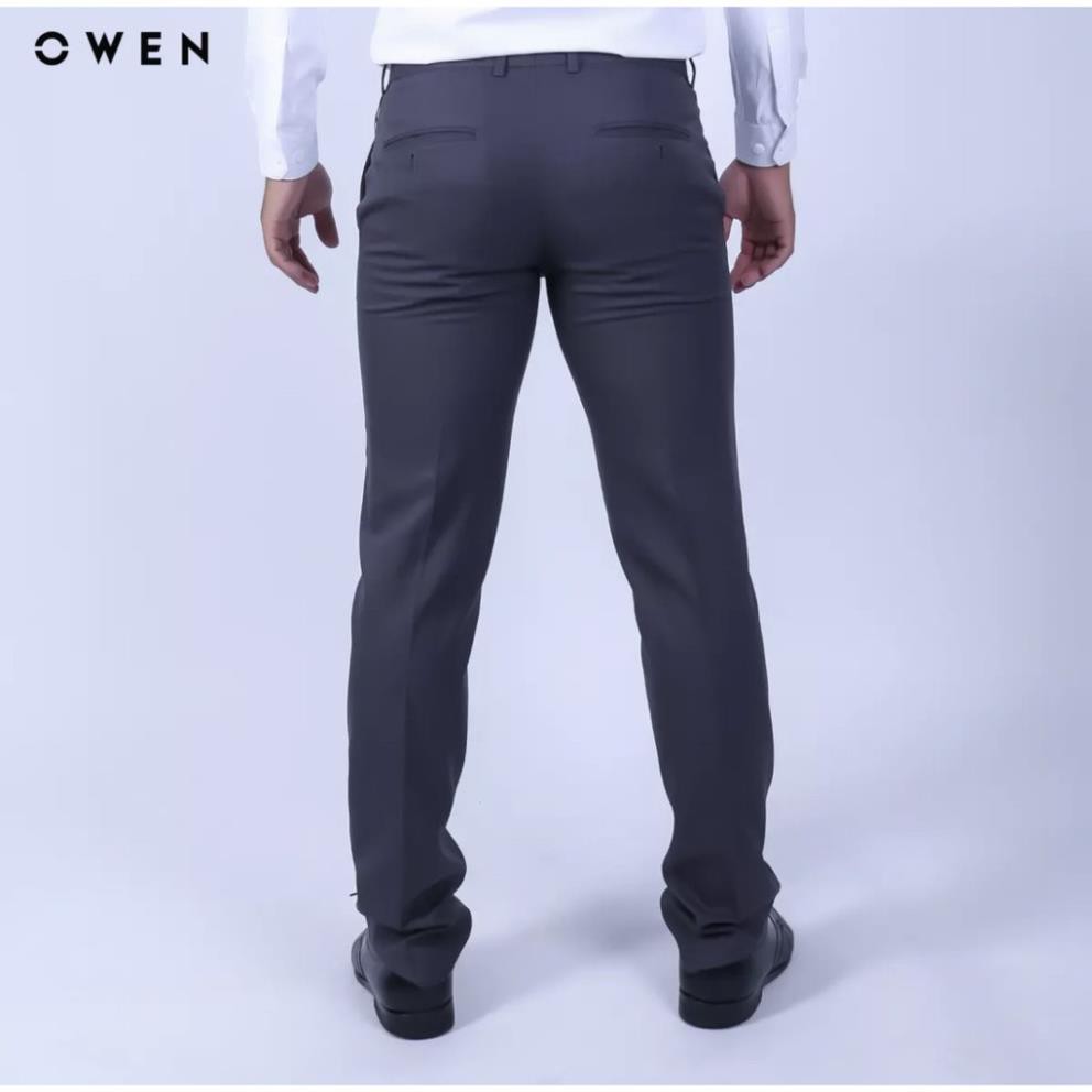 Sale Chính Hãng OWEN - Quần âu nam dáng SLIMFIT màu xám đậm 91373 hot 🌺 neww * ! %