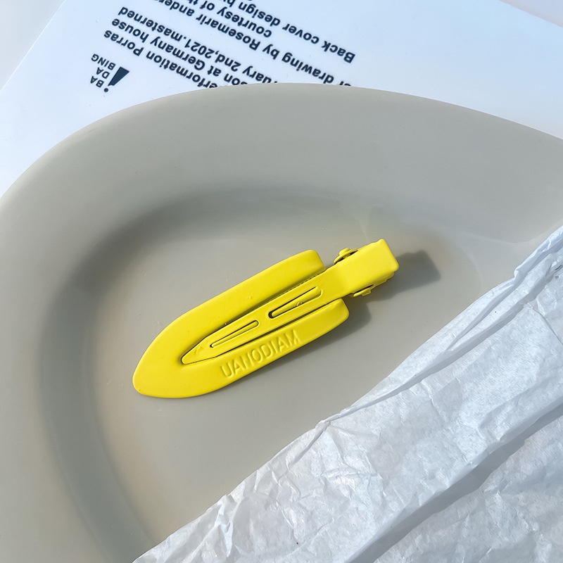 Kẹp Tóc Mái Bằng Kim Loại Màu Sắc Ngọt Ngào Đơn Giản Phong Cách Hàn Quốc Cho Nữ