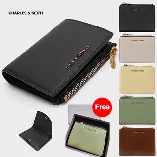 Ck6-10680907 Ví Mini CHARLES & KEITH Nhiều Ngăn Đựng Thẻ Cổ Điển Cho Nữ