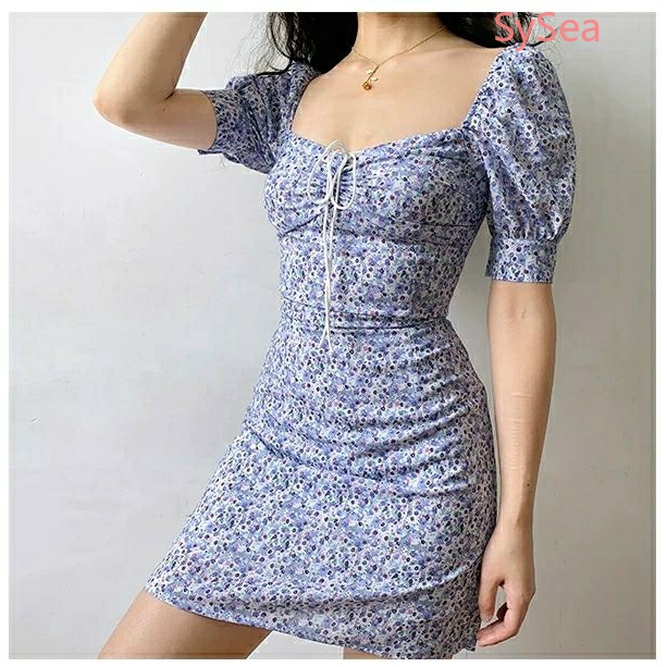 Đầm Voan Hoa Phong Cách Retro Xinh Xắn Cho Nữ | BigBuy360 - bigbuy360.vn