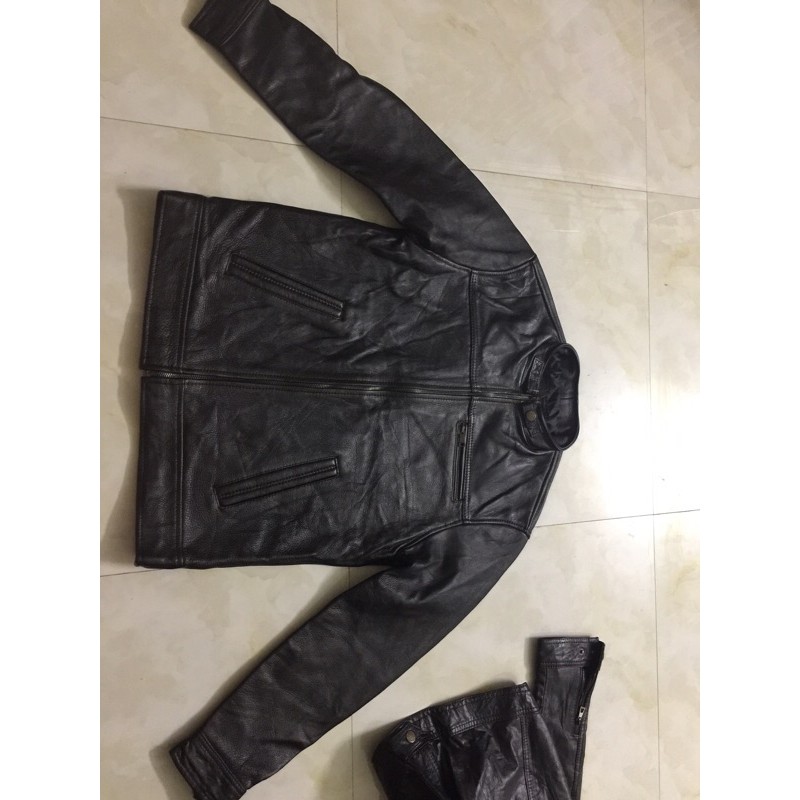 áo da bò hạt nguyên miếng siêu dầy ( cam kết da thật 100%)