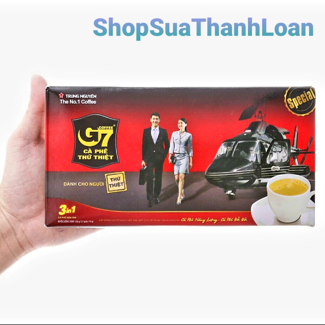 Cafe hòa tan G7 3in1 Trung Nguyên hộp 21 gói