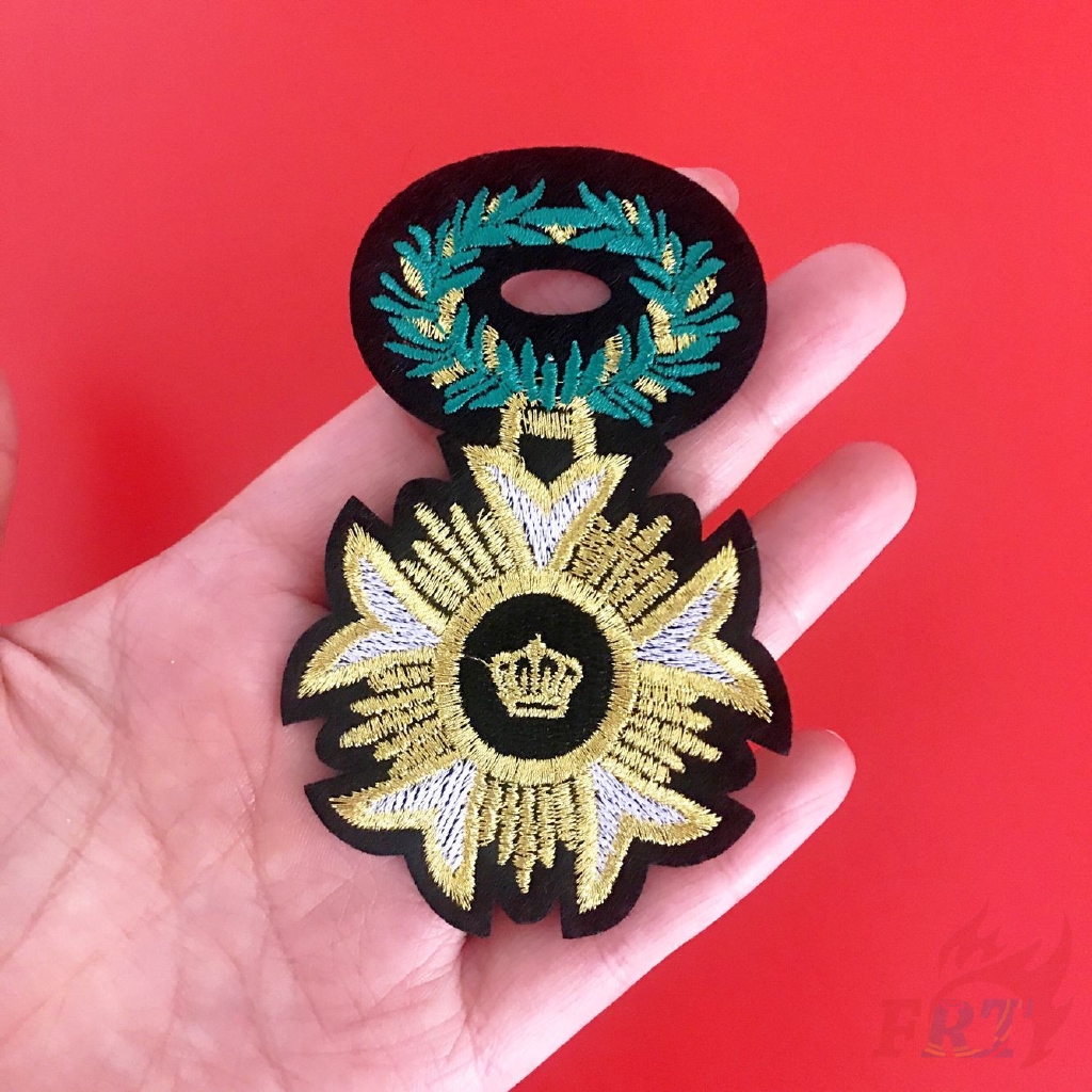 Miếng vá quần áo dạng thêu thiết kế độc đáo（☸ VSCO - Crown Patch ☸）