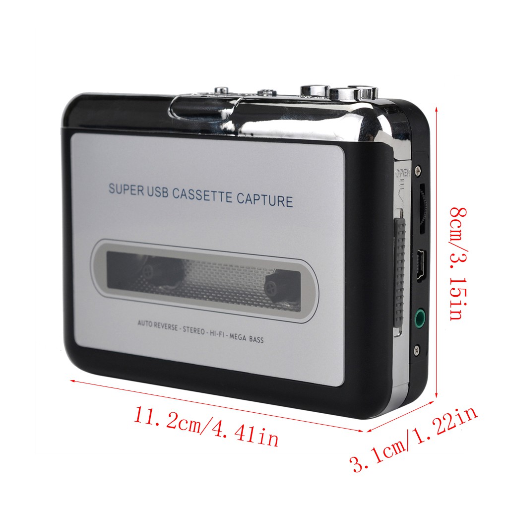 Máy Ghi Âm Băng Cassette Mp3 Mini-Usb