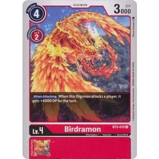 Thẻ bài Digimon - TCG - Birdramon / BT2-012'