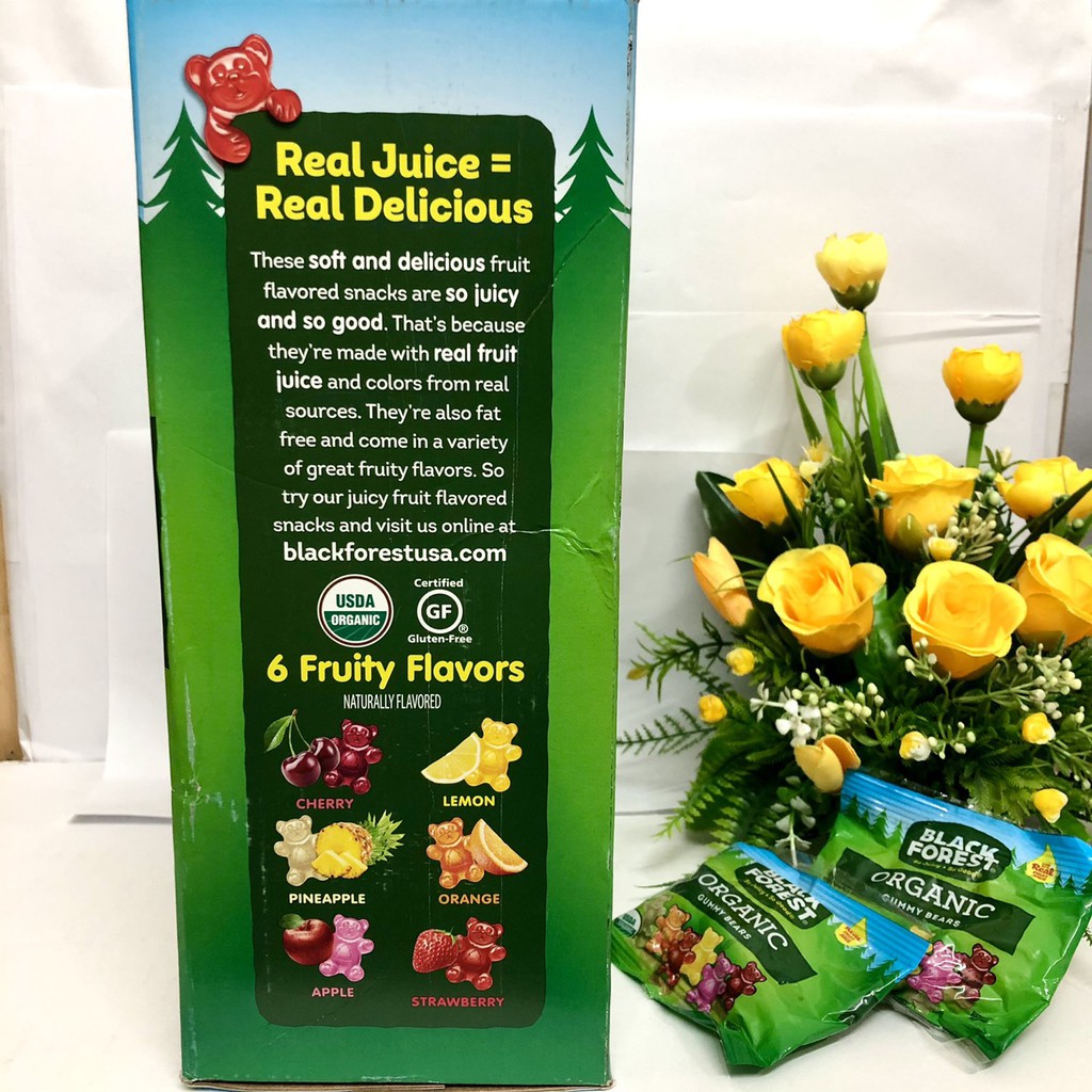 ❤ Tách lẻ 1 gói Kẹo dẻo gấu trái cây hữu cơ Black Forrest Organic Gummy Bears Mỹ [Date 22/1/2022] | BigBuy360 - bigbuy360.vn