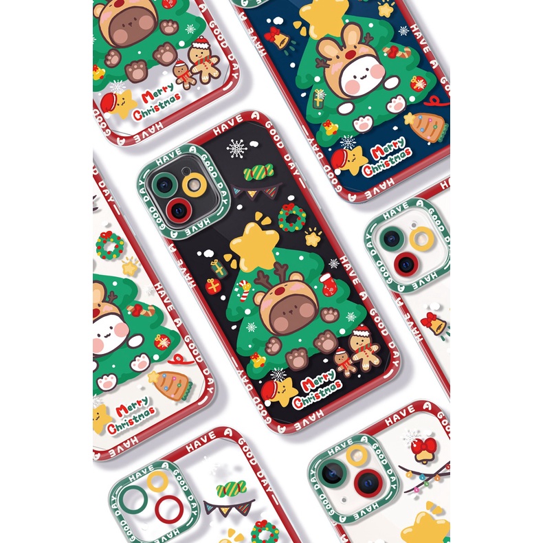 Ốp Điện Thoại TPU Dẻo In Hình Giáng Sinh Tuần Lộc IPhone11 12Pro 12Promax 12mini 11PRO Max 13 13PRO Max Xs Max XR 7 8 Plus