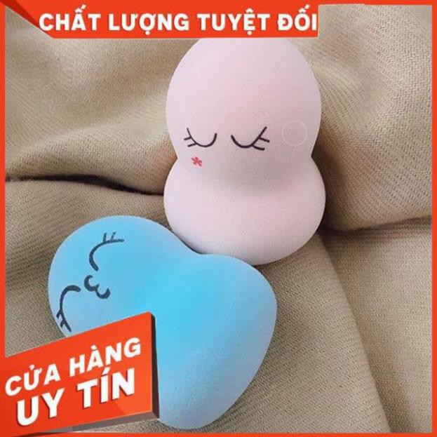 Mút tán kem nền Emoji Assorted Powder Puff Nhật Bản