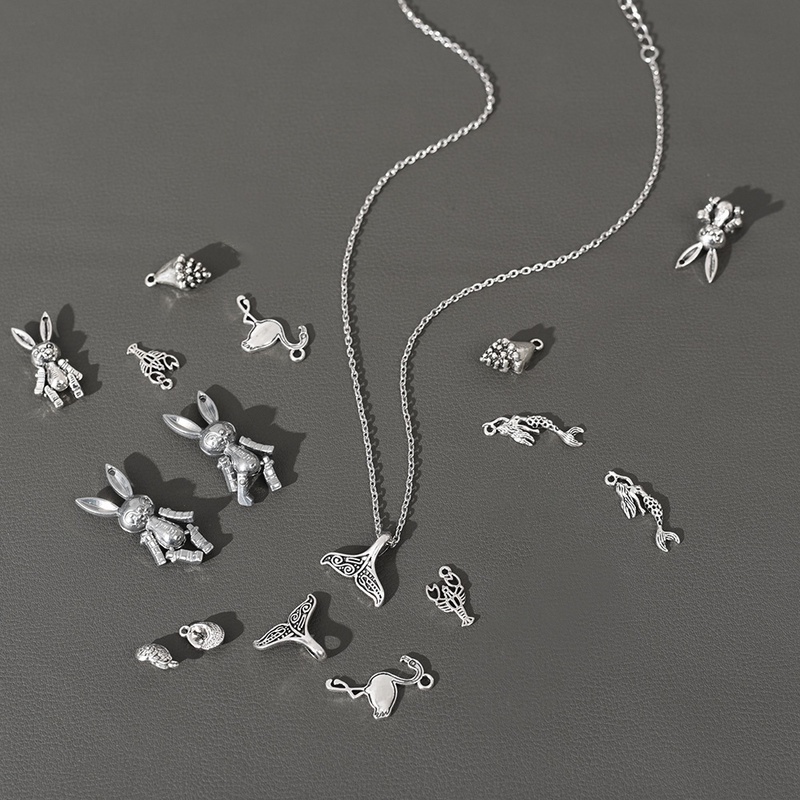 Túi 50g Mặt Vòng cổ Bạc Phong Cách Vintage Tự Làm Trang Sức