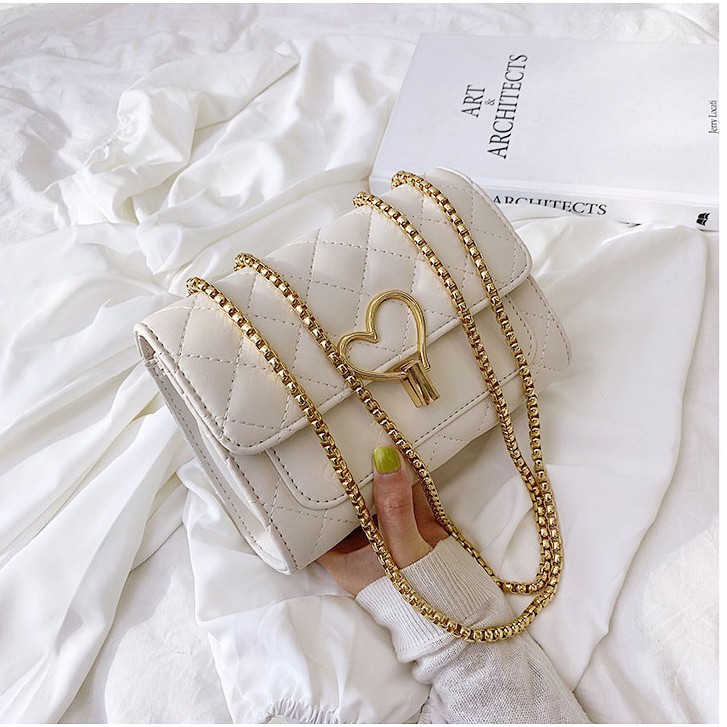 [RẺ MÀ CHẤT] Túi đeo chéo, Túi đeo chéo khoá tim siêu yêu - QT013 | BigBuy360 - bigbuy360.vn