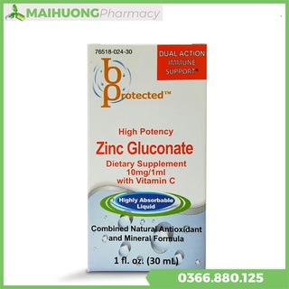 B Protected ZinC Gluconate , giúp hỗ trợ nâng cao sức đề kháng, tăng cường sức khỏe.