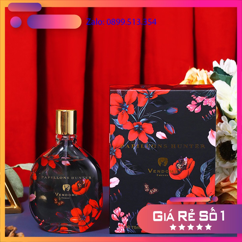 Nước hoa nữ VENDOME PAPILLONS HUNTER 75ml Thương hiệu Pháp 2020 Bản Nồng Độ Lưu hương siêu lâu 12h HÀNG CAO CẤP