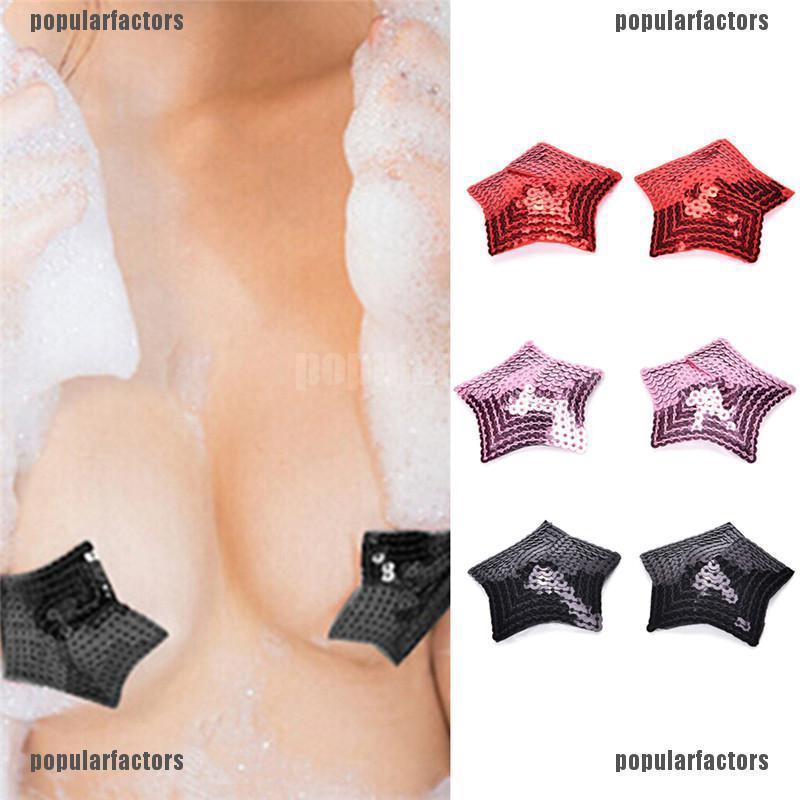 FREESHIP ĐƠN 99K_ PP Ladies Sexy Sequined Tassel Star Stick On Pasties Breast Plain Nipple Covers | BigBuy360 - bigbuy360.vn