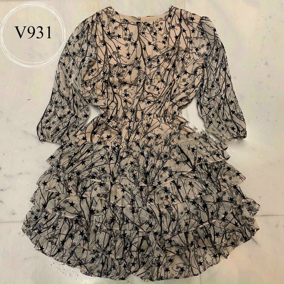 HOT ĐẦM THIẾT KẾ, Đầm Cao Cấp Voan Tầng Bông Sương DÁNG XÒE, 3 TẦNG, CỔ LỌ, TAY DÀI SIÊU XINH | BigBuy360 - bigbuy360.vn