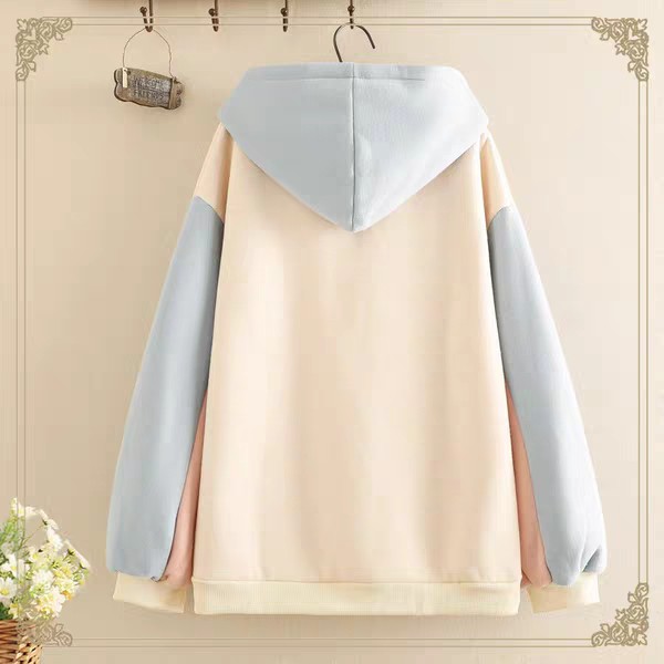 Áo Khoác Hoodie Nỉ Thời Trang Nữ In Hình Thỏ Cầm Củ Cải❤️FREESHIP❤️ | BigBuy360 - bigbuy360.vn