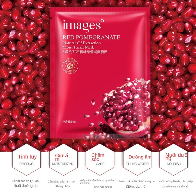 Mặt nạ Images chiết xuất từ lựu đỏ dưỡng ẩm chăm sóc da hiệu quả 30g