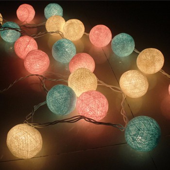 Đèn Led Trang Trí Nhà Cửa, Quán, Sân Vườn 3 Mét 20 Bóng To ( Chạy Pin/ Cắm Điện)