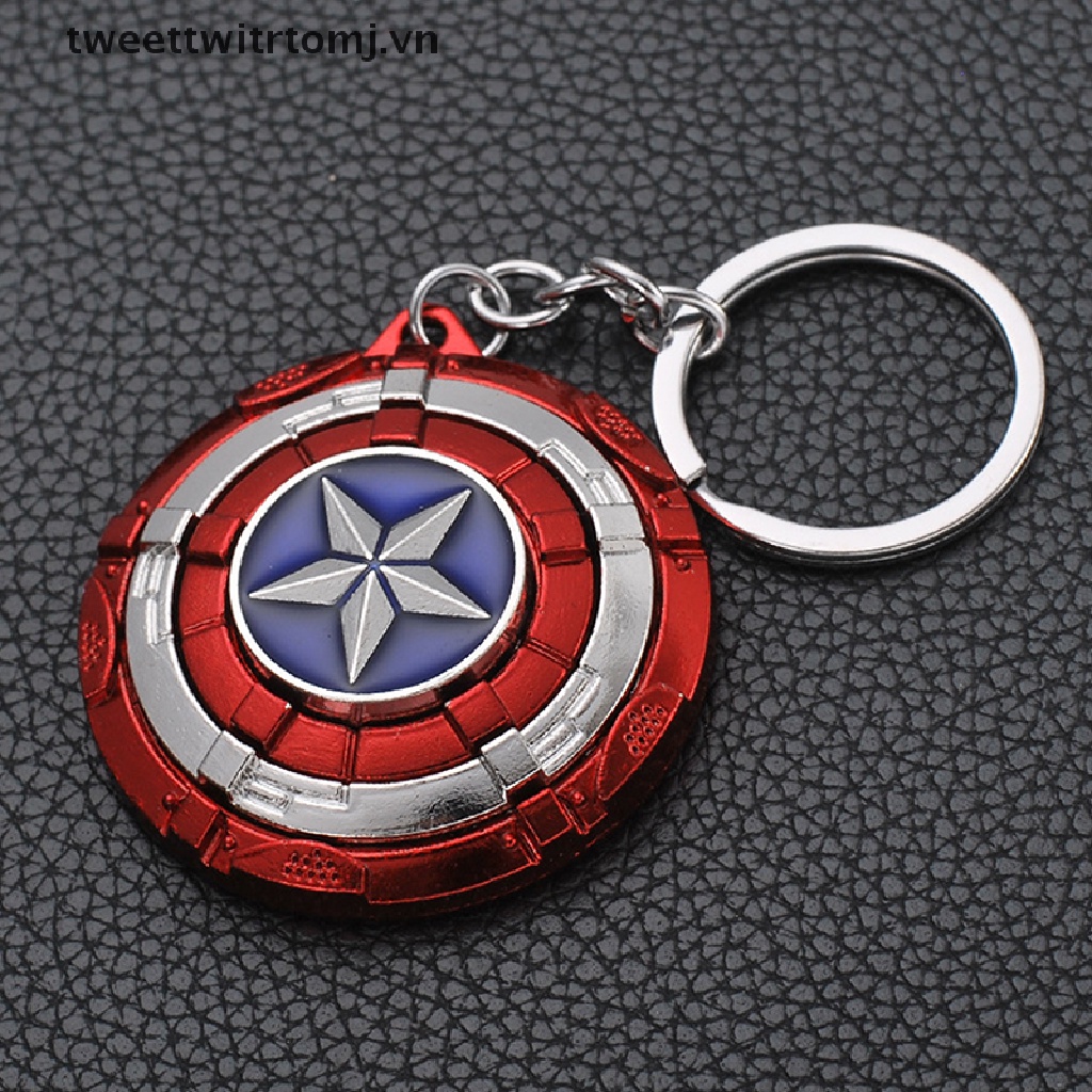 1 Móc Khóa Hình Khiên Captain America Mới