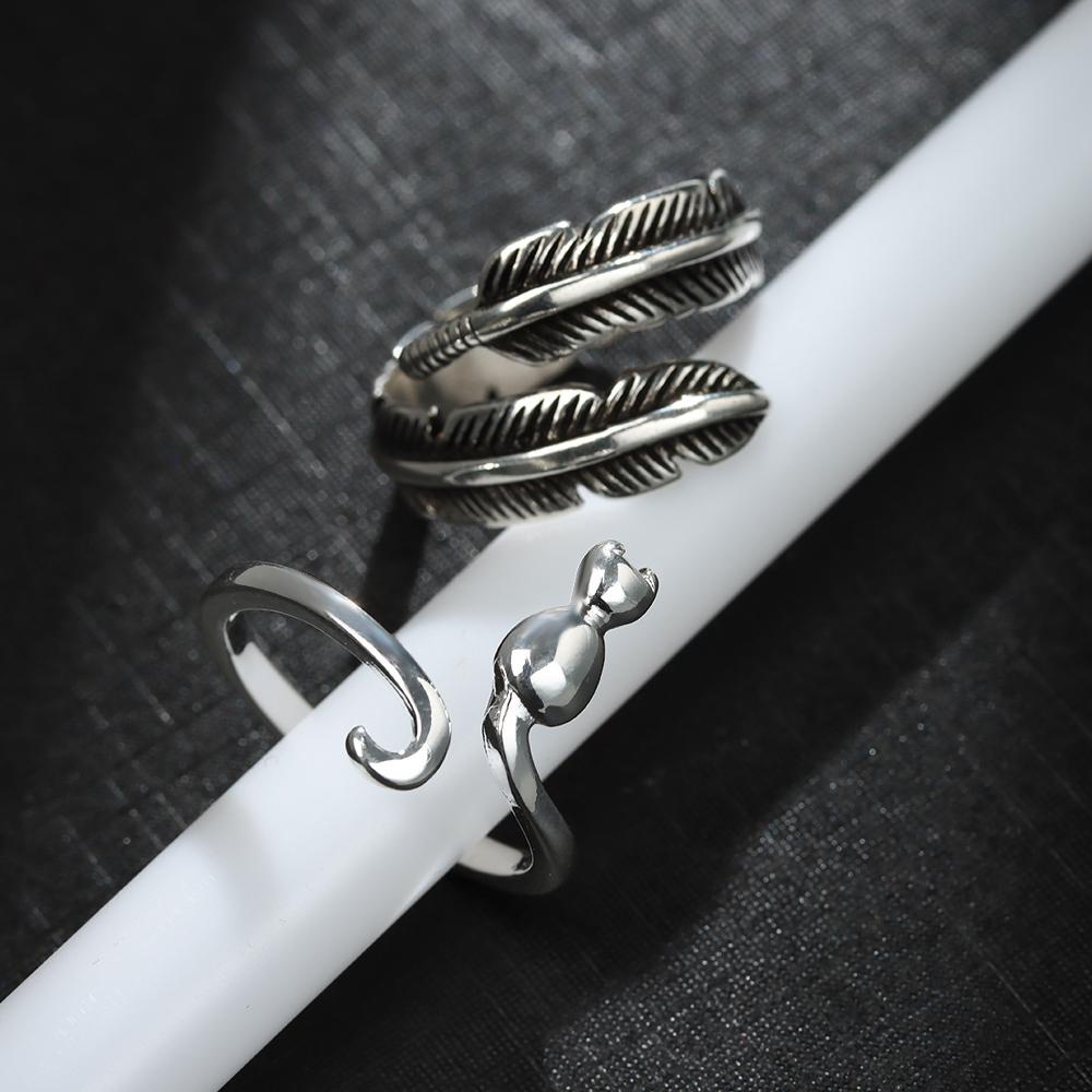 Myrongvn Nhẫn Dệt Kim Có Thể Điều Chỉnh Vòng Nhẫn Đeo Ngón Tay