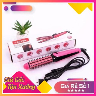Máy làm tóc 3 in 1 đa năng Lược điện Nova - dụng cụ làm tóc đa năng