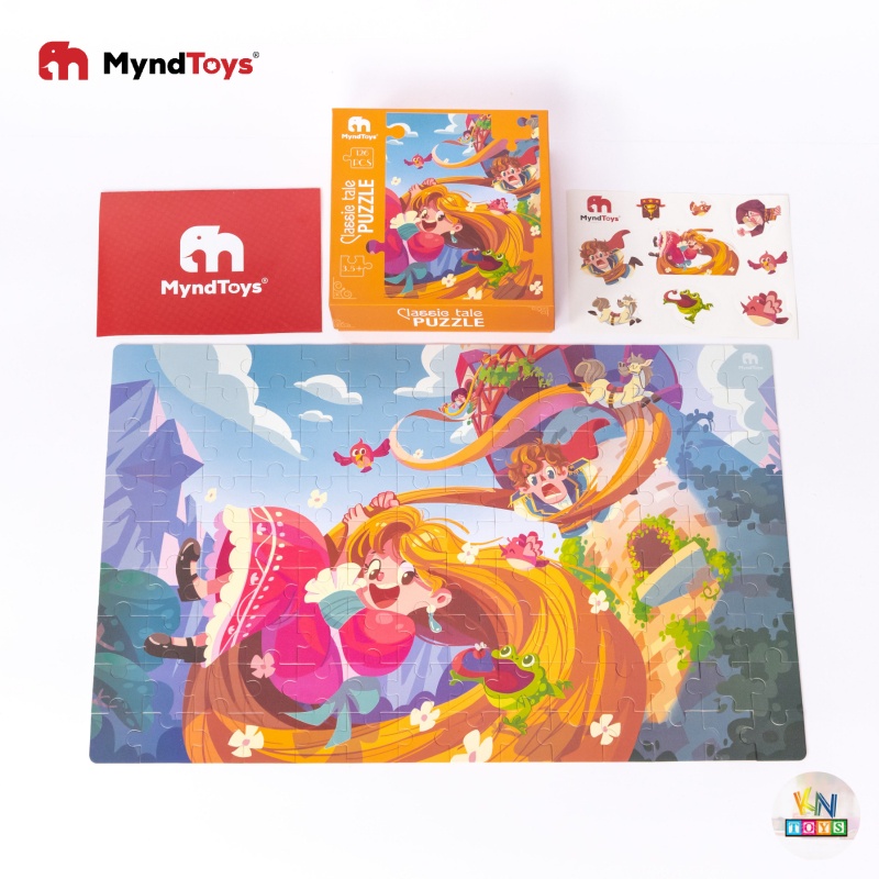 Đồ Chơi Xếp Hình MyndToys - Classic Tale Puzzle – Aerial Stream (Công chúa Tóc mây - 126 mảnh ghép cho Bé Từ 3.5 Tuổi)