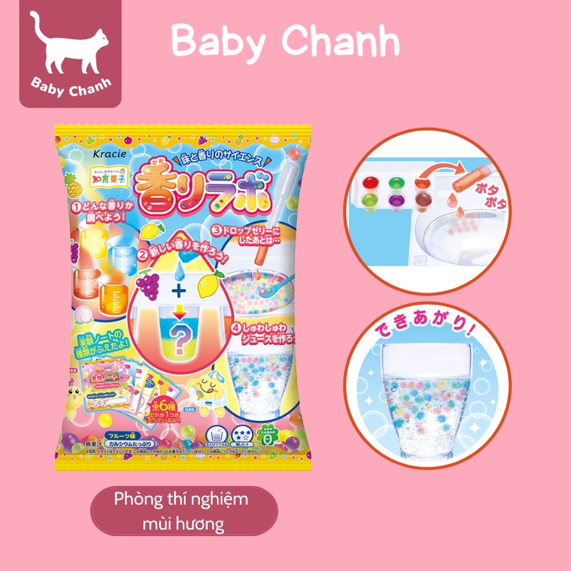 Popin Cookin thí nghiệm mùi hương đồ chơi giáo dục Nhật Bản có thể ăn được