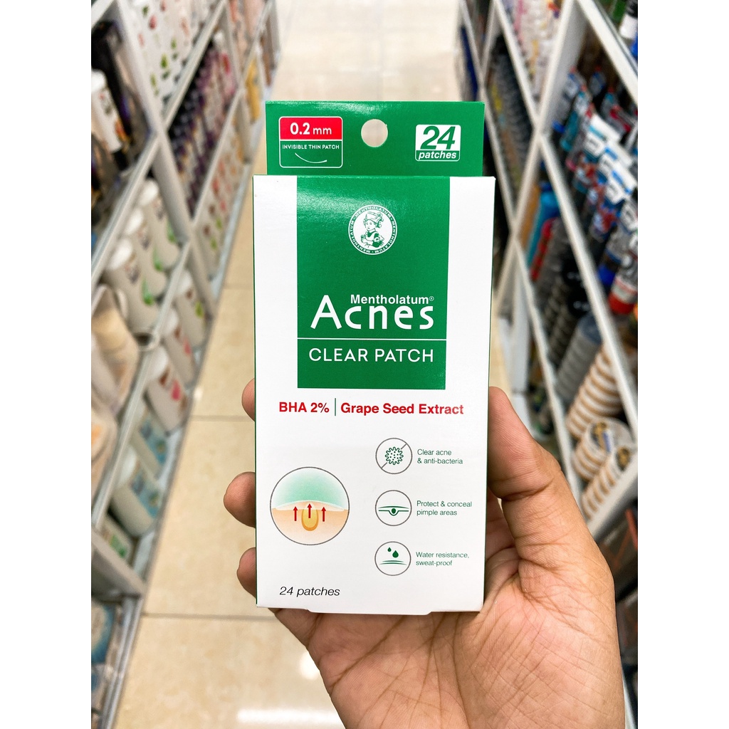 Hộp 24 Miếng Dán Mụn Acnes Clear Patch Mẫu Mới