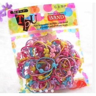 Túi 50 dây buộc tóc cho bé