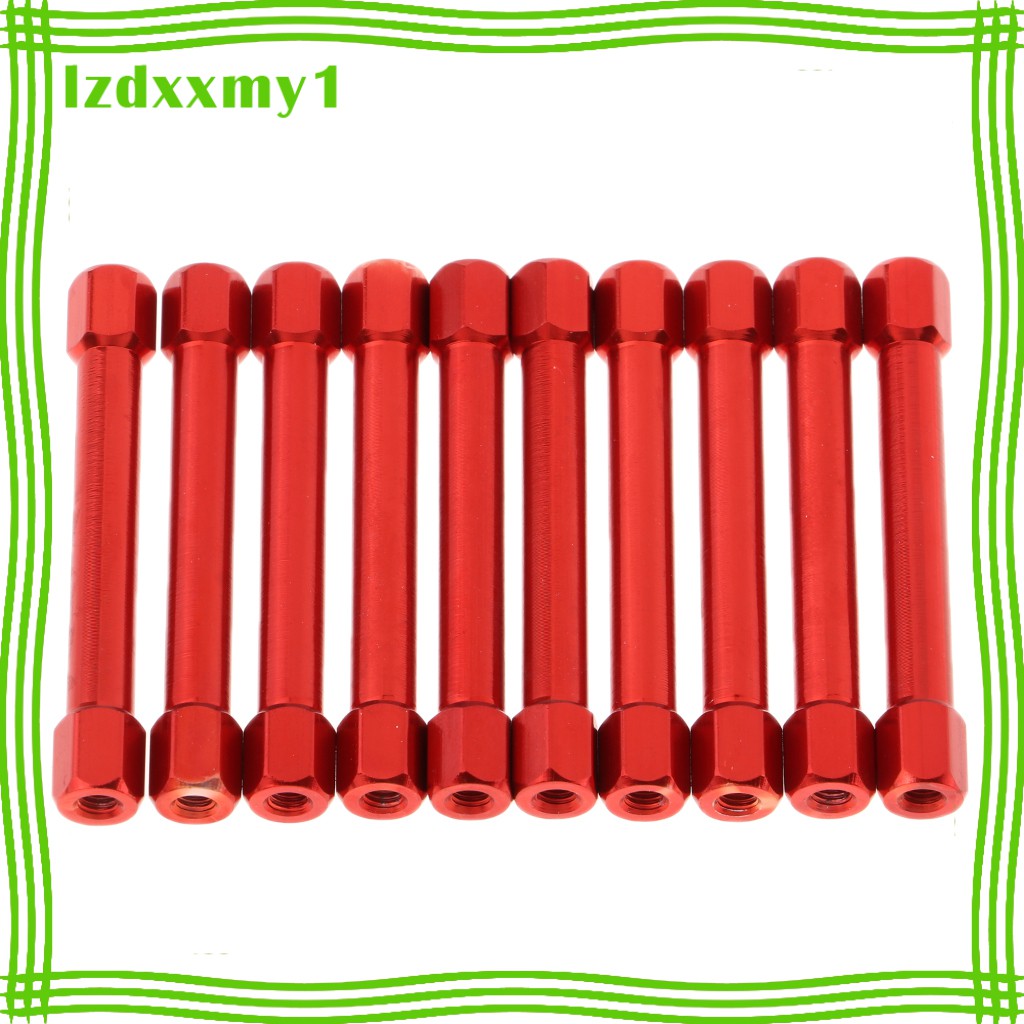 Set 10 Cột Nhôm M3 Màu Đỏ Cho Máy Bay Điều Khiển Từ Xa FPV